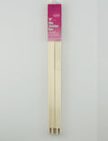 Two 10" wooden mini stretcher bars with a pink packaging label on a white background