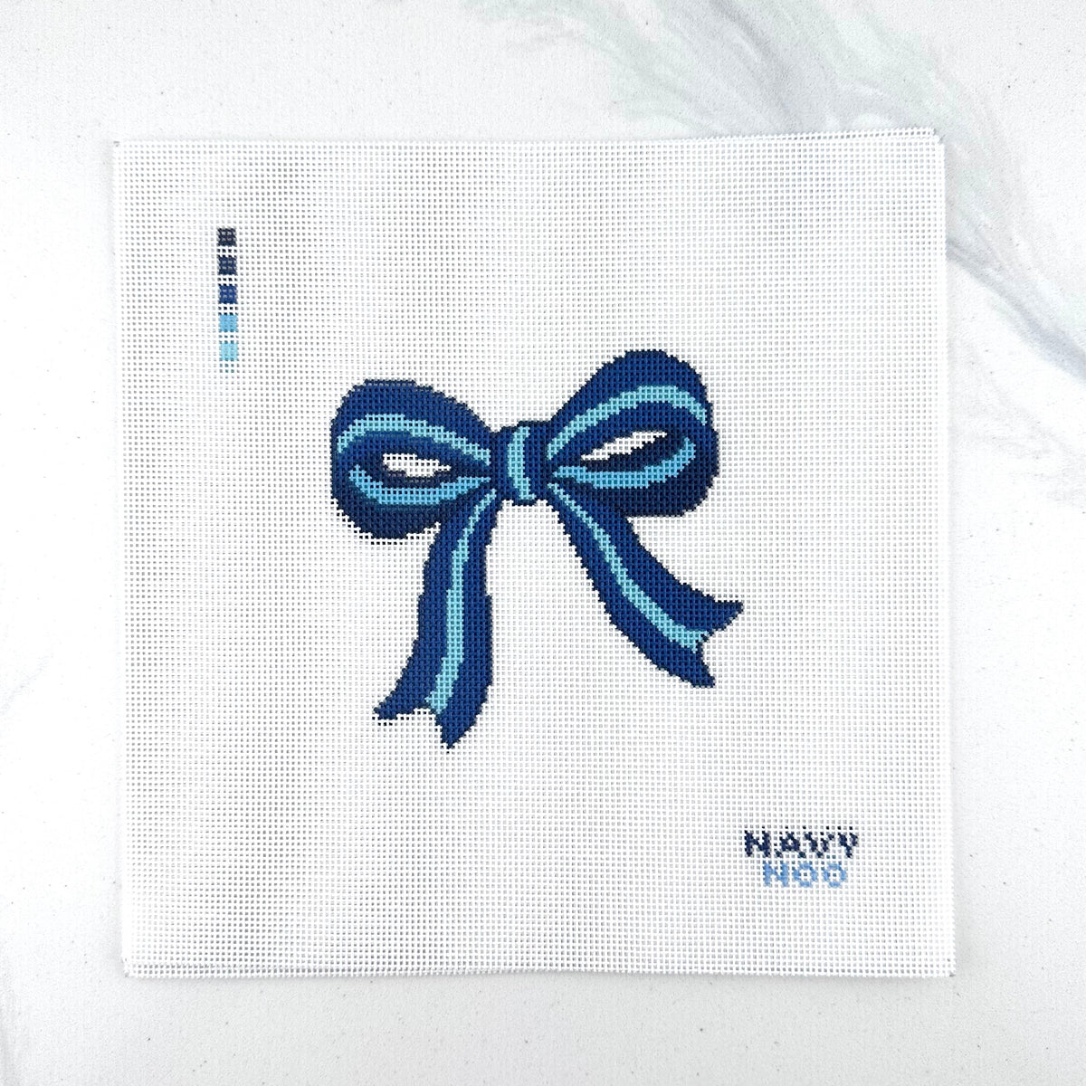 Navy Bow Canvas