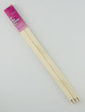 Two 12" wooden mini stretcher bars with a pink packaging label on a white background