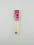 Two 6" wooden mini stretcher bars with a pink packaging label on a white background