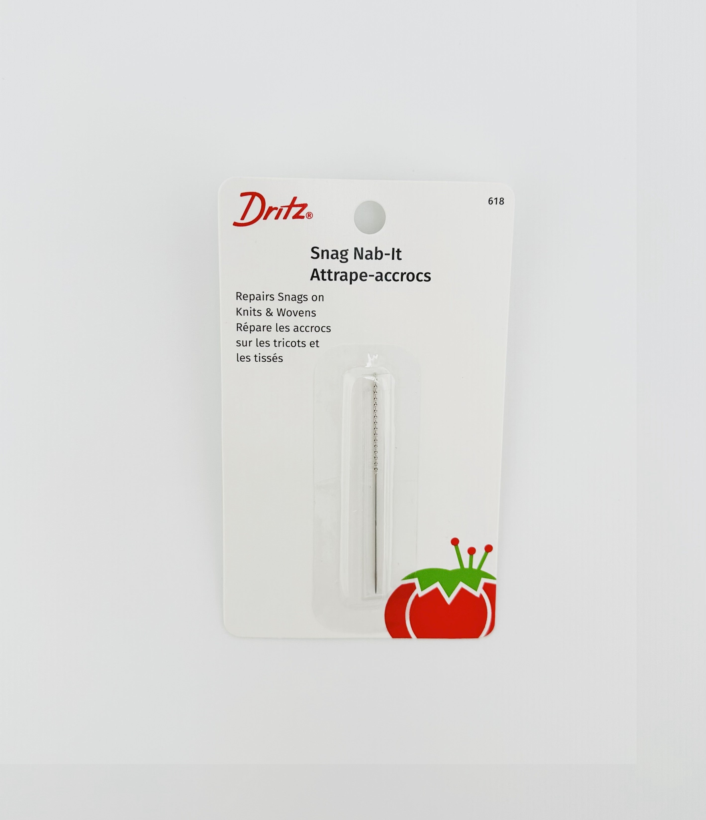 Dritz Snag Nab-It product packaging on a white background