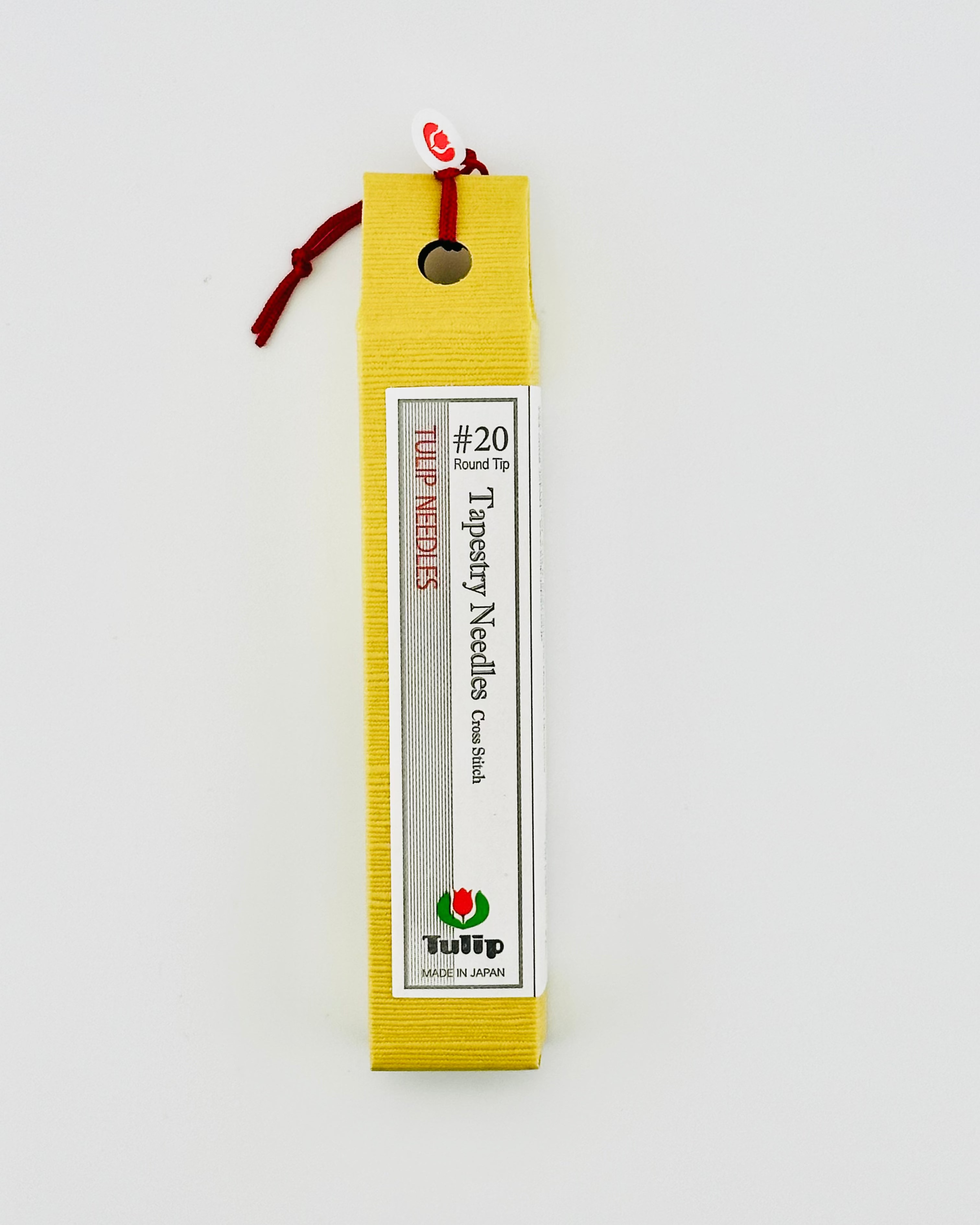 Tulip Tapestry Needles Size 20 in yellow package on white background